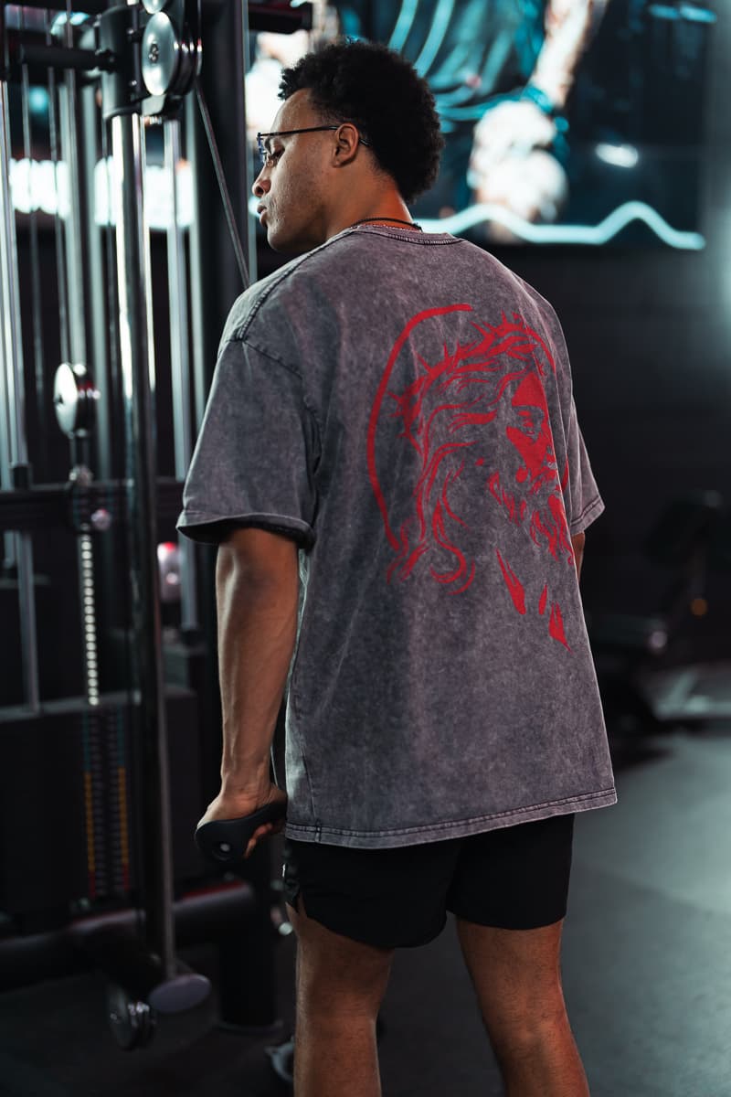 Athlete at a cable machine in Eternal Pump apparel