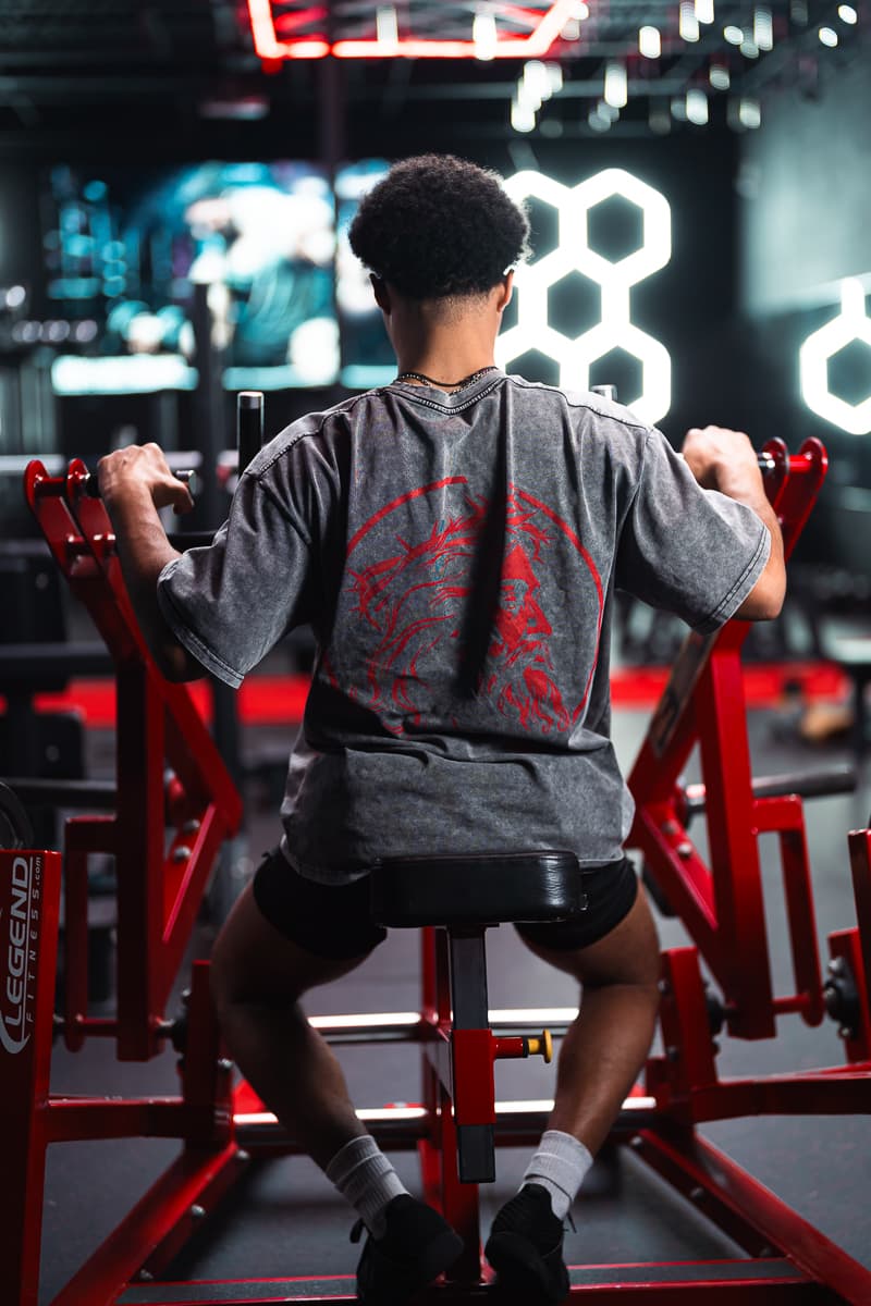 Athlete on an incline machine wearing Eternal Pump
