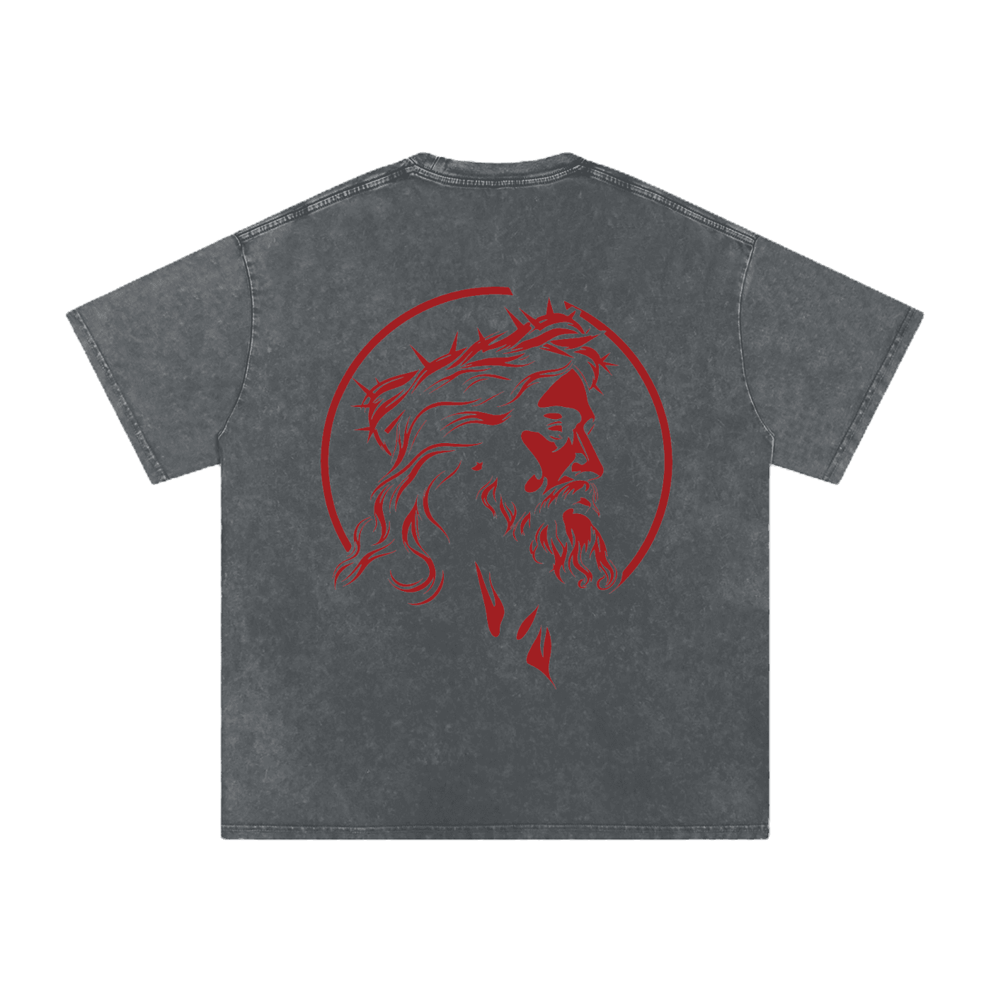 Eternal Pump Cover in Gray, crown of thorns back print