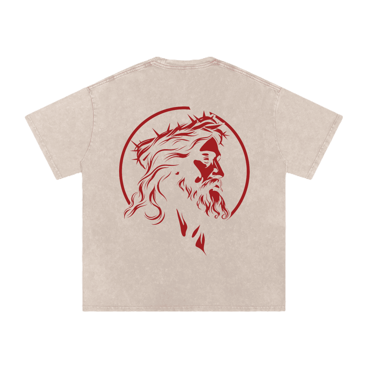 Eternal Pump Cover in Sand, crown of thorns back print