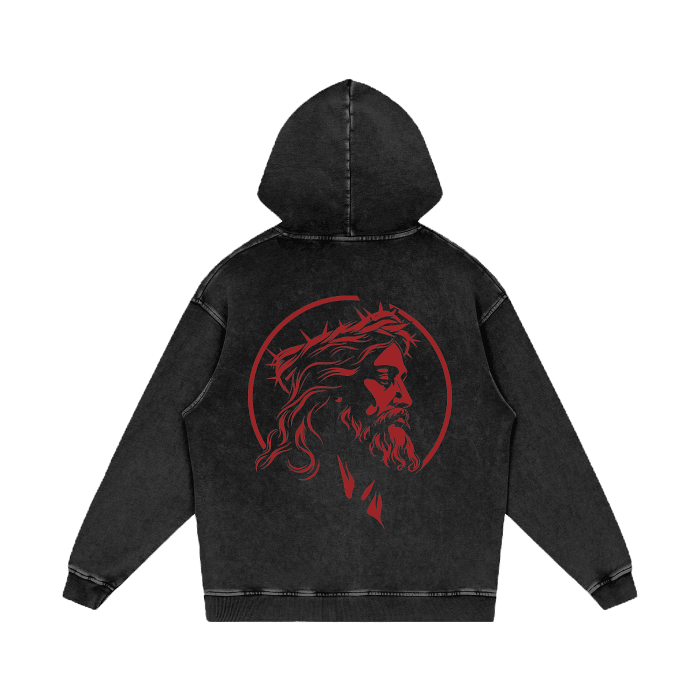 Eternal Pump Hoodie in Black, crown of thorns back print