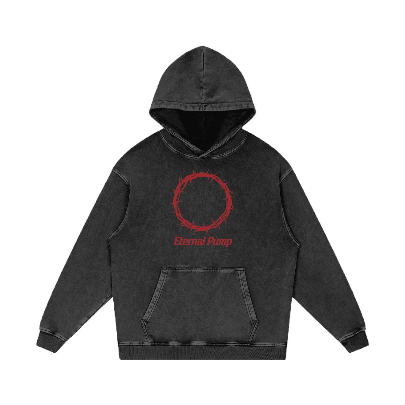 Eternal Pump Hoodie in Black, front