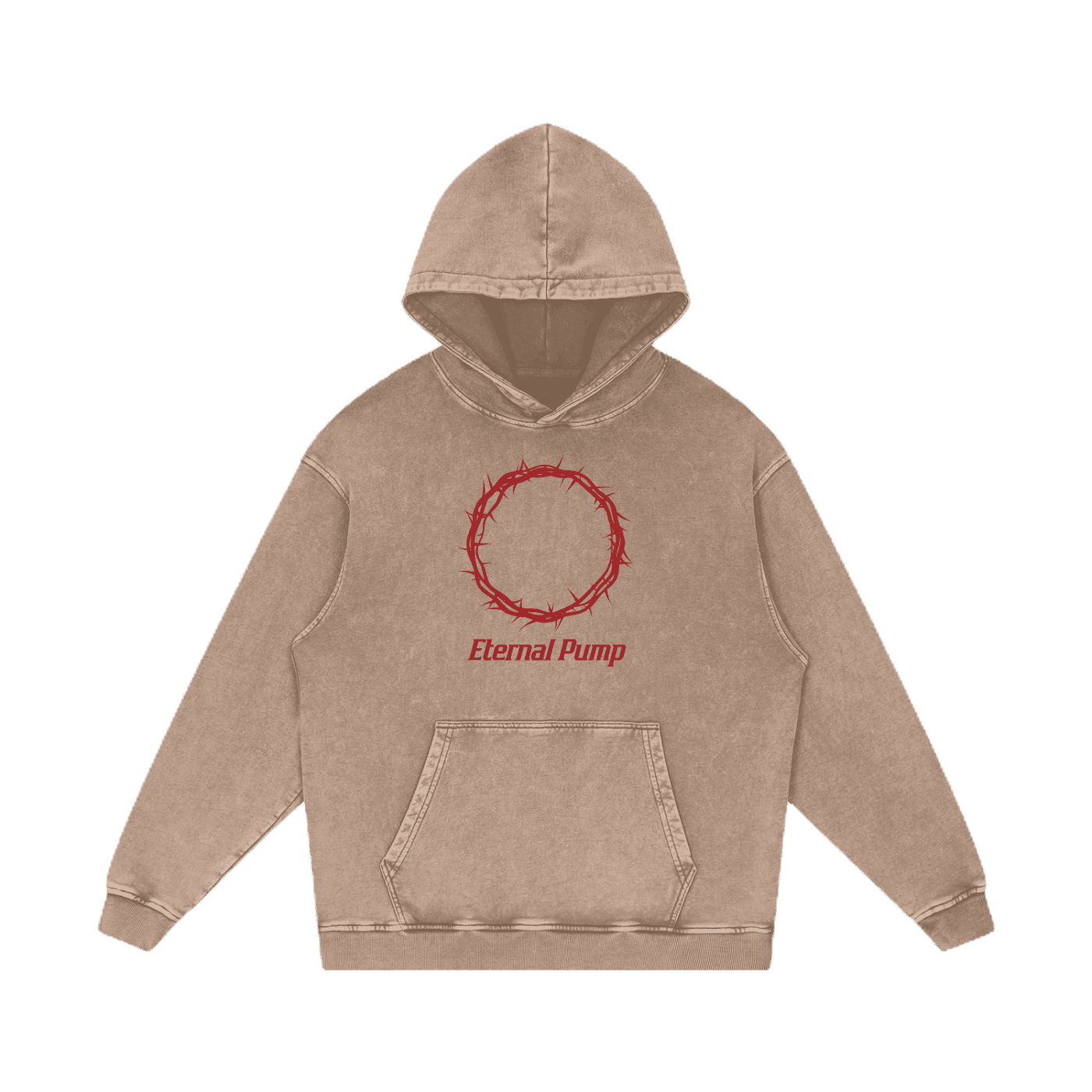 Eternal Pump Hoodie in Sand, front